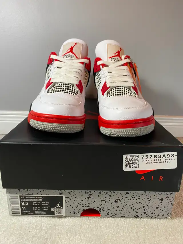 Jordan 4 Fire Red 2020 -  multiple sizes in Men's Shoes in Mississauga / Peel Region - Image 4