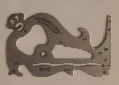 Pocketmonkey Wallet Multitool - handy tool travel credit card, View more