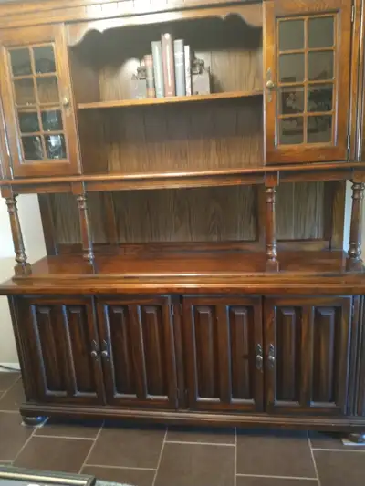 beautiful Buffet Hutch with Table and Chairs, View more