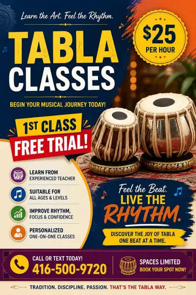 Tabla classes, View more