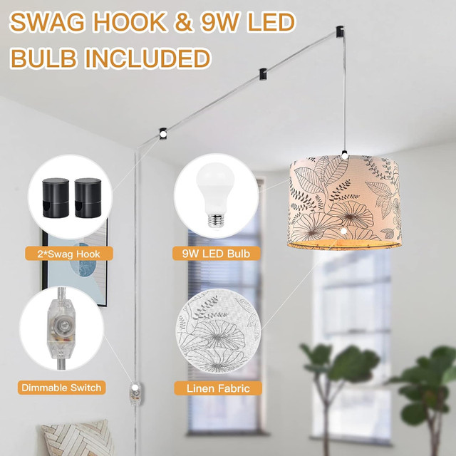 Plug in Pendant Hanging Light (NEW) in Indoor Lighting & Fans in Edmonton - Image 4