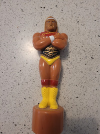 1986 WWF Titan Sports Hulk Hogan Hulkamania EMPTY Soaky Bubble B
