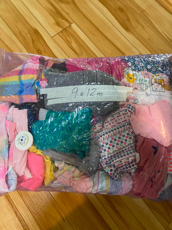 baby cloths girl 9 to 12 months 56 pieces dans Vêtements - 9 à 12 mois  à Laval/Rive Nord