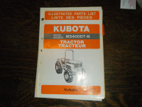 Kubota M5400DT-N Tractor Parts List Manual