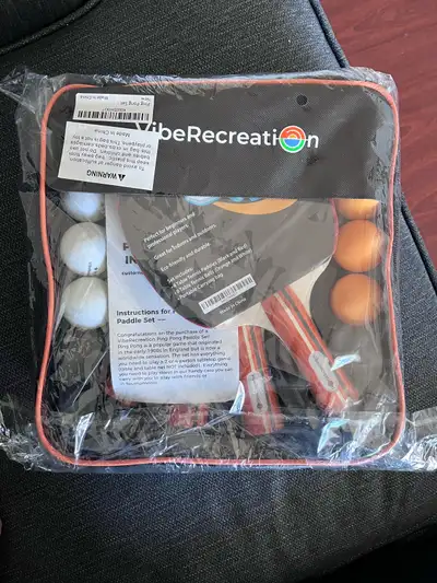 Get ready to serve up some fun with this brand new VibeRecreation Table Tennis Set, perfect for play...