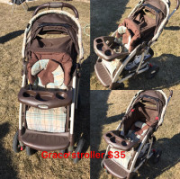 Baby stuff on sale—stroller, baby toys!