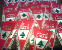 Mini Car Banner Flags of Lebanon