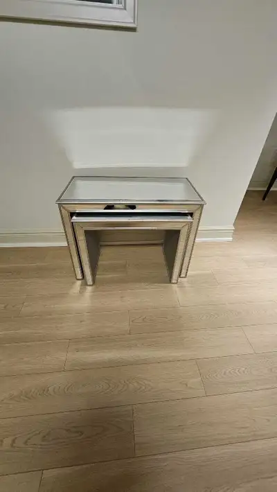 Mirrored Nesting Table, View more