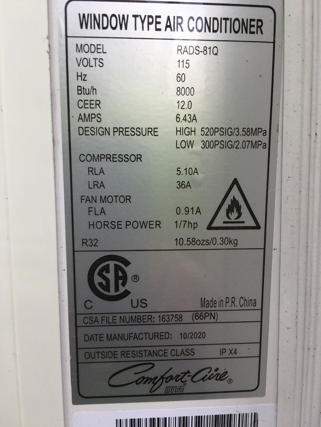 5000 btu air conditioner in Heaters, Humidifiers & Dehumidifiers in Ottawa - Image 2