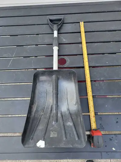 Emergency packable snow shovel., View more