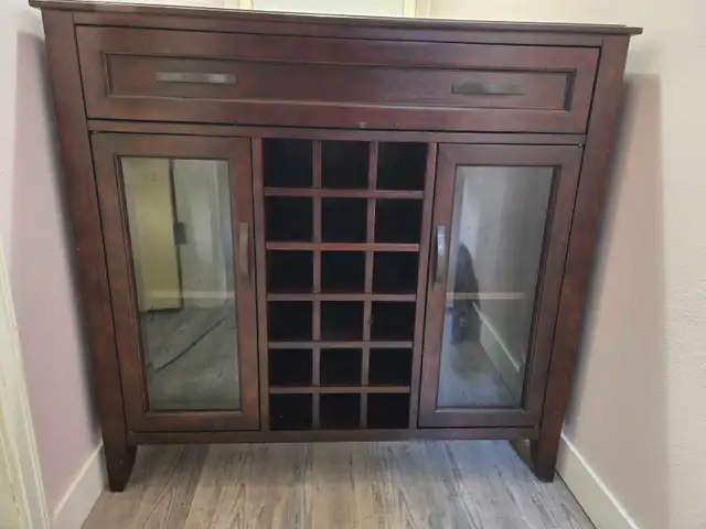 SOLID WOOD Bar PICK UP ONLY in Hutches & Display Cabinets in Edmonton - Image 2