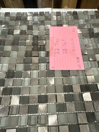 First tile 22 sq ft for 132$ Each tile has a price and quantity available. Can buy 1 or all no limit...