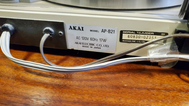 Akai AP-B21 turntable in Stereo Systems & Home Theatre in Peterborough - Image 4