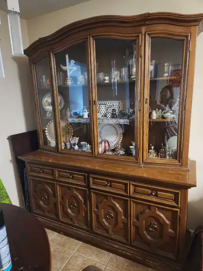 Oak China Cabinet, View more