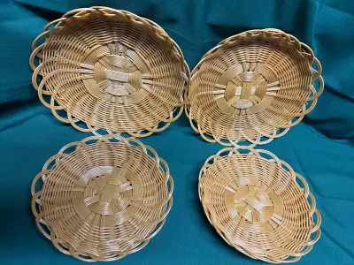 Set of 4 New beautiful plastic baskets, View more