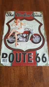 Route 66 *The Mother Road* 3D Hanging Tin Sign New In Package