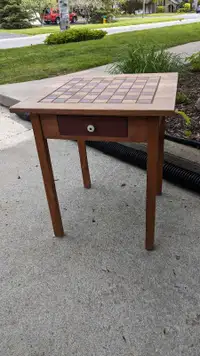  Cute pine checker table 
