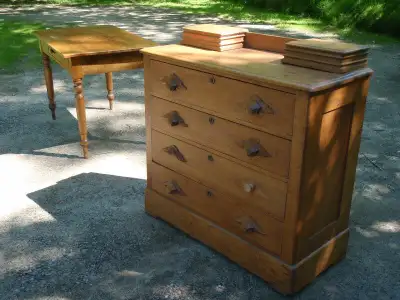 Antique Quebec Pine Chest of Drawers in Great Condition $395, View more