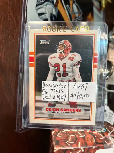 Deion PRIME TIME Sanders Topps Traded RC ROOKIE Showcase 304, View more