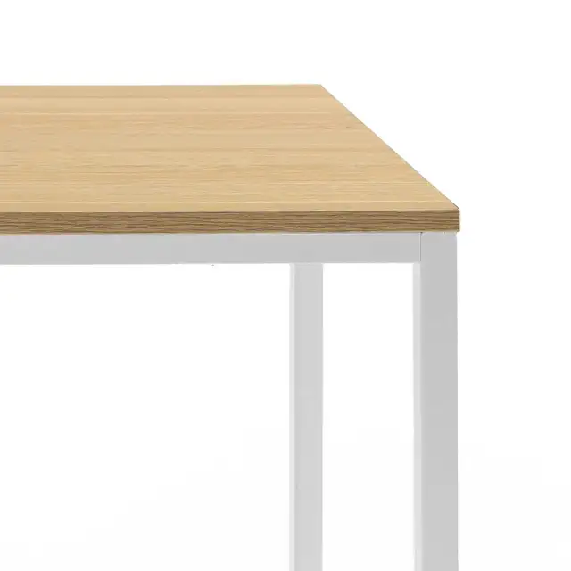 Modern Minimalist Office Desk – Light Oak & Sturdy White Frame in Other Tables in Delta/Surrey/Langley - Image 9
