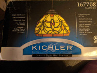 Kichler mini stained glass pendant light 