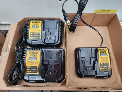 DeWalt 2 DCB115 & 1 DCB107 Lithium-Ion New Battery Chargers, View more