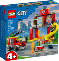 LEGO CITY # 60375 FIRE STATION AND FIRE TRUCK Building Toy NEW!!