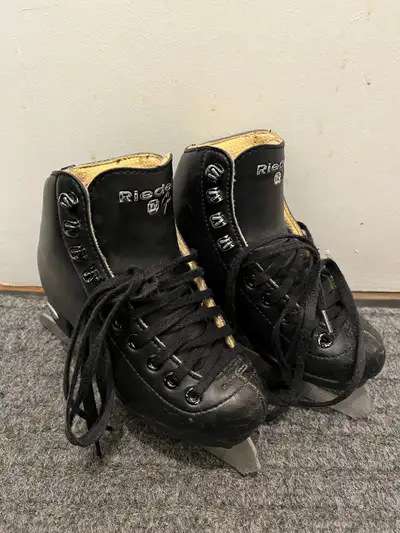 GUC Riedell Opal kid figure skates (size: Y12) just sharpened, View more