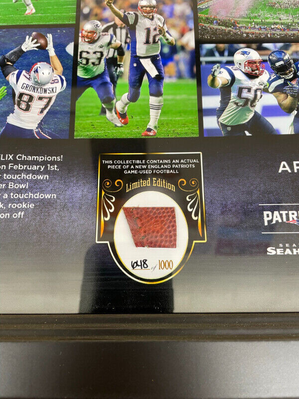 New England Patriots 15 Postseason Super Bowl Champions Framed in Arts & Collectibles in Regina - Image 4