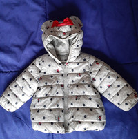 Minnie Mouse puffer coat (12-18 months)