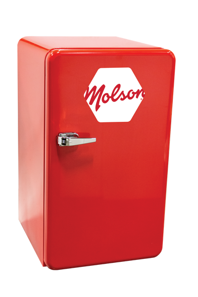 Molson Retro Beer/Bar Mini Fridge / Compact Refrigerator - colour: red - brand new in box! - great g...