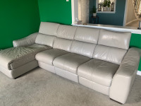 5-Piece Leather Sectional