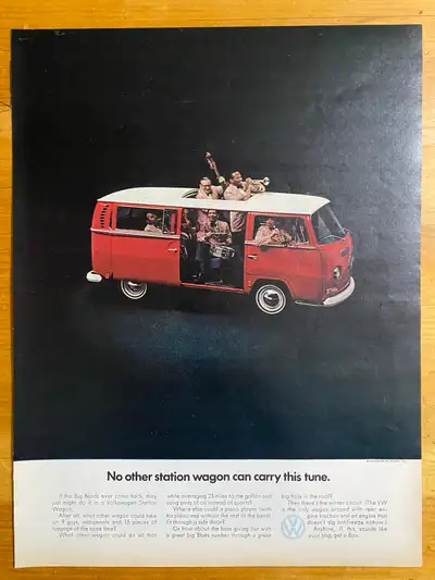 This is an original 1969 paper advertisement. Dimensions: 10 1/4 inches wide by 13 1/2 inches high....