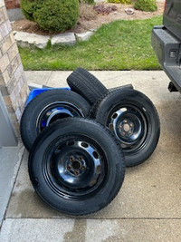 Steel Rims and Snow Tires