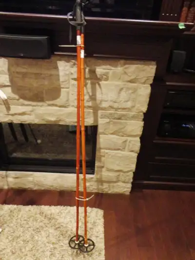 Pair of 148cm Bamboo Cross Country Ski Poles in Great Shape, View more