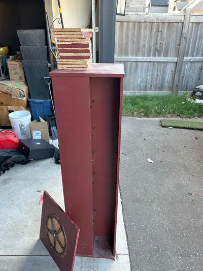 This media storage tower is a practical solution for organizing your collection of DVDs, CDs, or Blu...