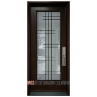 Display Model - Steel Single Door -34" Dark Brown
