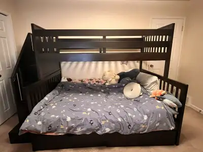 Used Bunk bed- Twin/full, View more