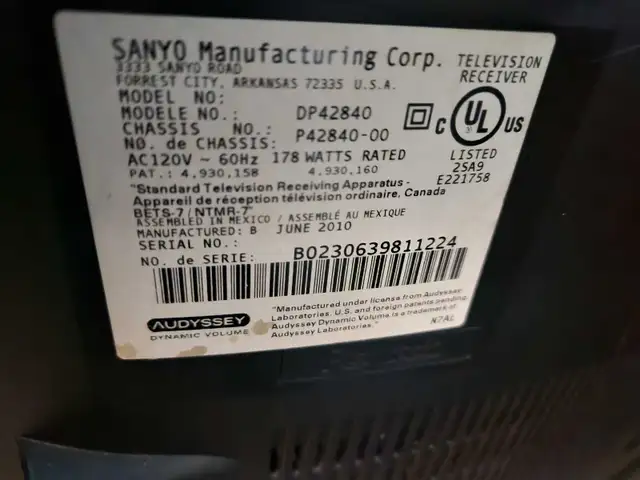 Sanyo TV in TVs in Kitchener / Waterloo - Image 5