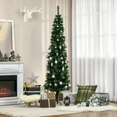 6.5ft Pencil Christmas Tree, Artificial Christmas with Pine Need, View more