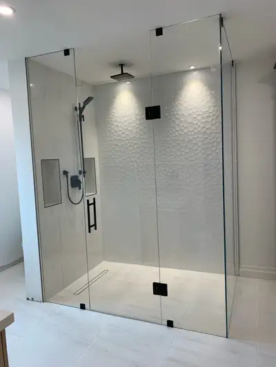 FRAMELESS SHOWER GLASS ENCLOSURES SHOWER DOORS GLASS PARTITIONS, View more