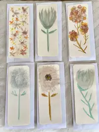 HAND PAINTED FLORAL WATER COLOUR NOTE CARDS &  ENVELOPES 