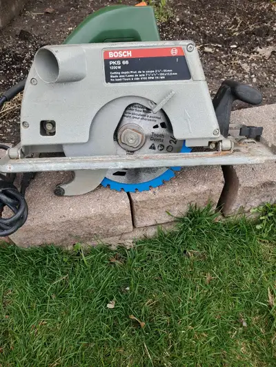 "BOSCH" CIRCULAR SAW, NEW BLADE , View more
