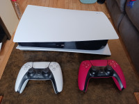 Playstation 5 console with 2 controllers