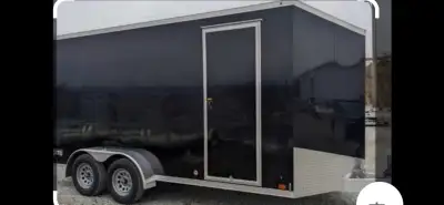 2017 ATC cargo trailer 8 x 18+2 v nose good condition LED and 110 lighting and plugs 30 amp panel fr...