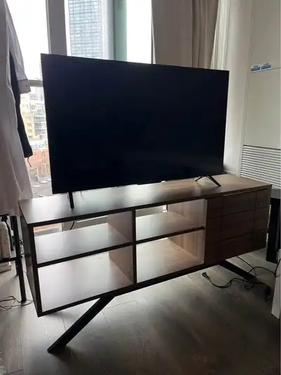 TV stand with shelves and doors, View more