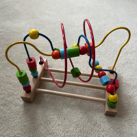 Addo Play: Bead Coaster/Bead Maze Wooden Toy GUC