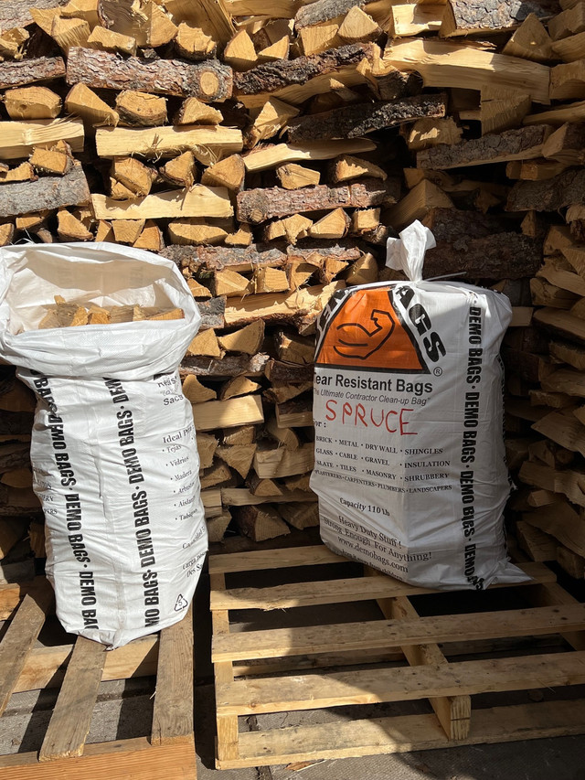 Firewood $25 /LARGE bag(aprox)6CUFT+free kindling5bags$100 in Fireplace & Firewood in Calgary - Image 3