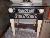 End tables with glass top