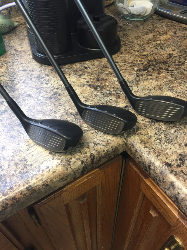 Set of Three matching Senior Flex Ping Hybrid Golf Clubs in Golf in Edmonton - Image 2